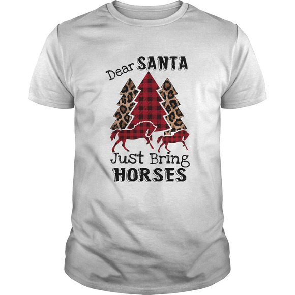 Other - Dear Santa Just Bring Horses Plaid Christmas Tree Shirt